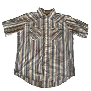 Mens Vintage Button Down Size Large Cowboy Western Wear